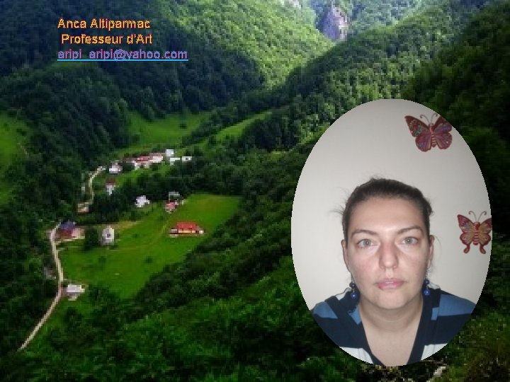 Anca Altiparmac Professeur d’Art aripi_aripi@yahoo. com 