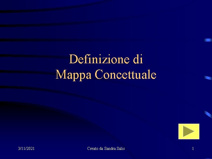 Definizione di Mappa Concettuale 3/11/2021 Creato da Sandra Salis 1 