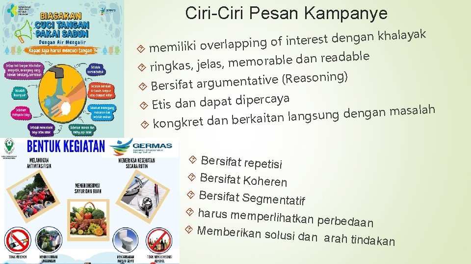 Ciri-Ciri Pesan Kampanye layak a h k n a g n e d t Ciri-Ciri Pesan Kampanye layak a h k n a g n e d t