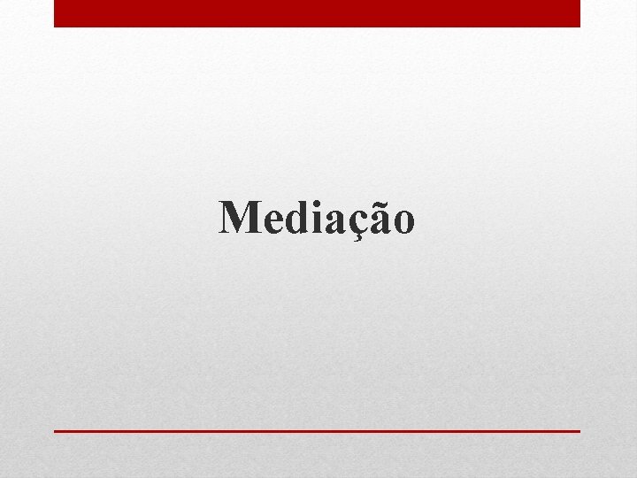 Mediação 