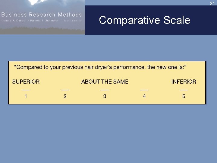 31 Comparative Scale 