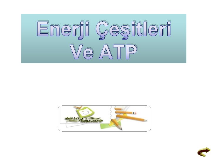 Enerji Çeşitleri Ve ATP 