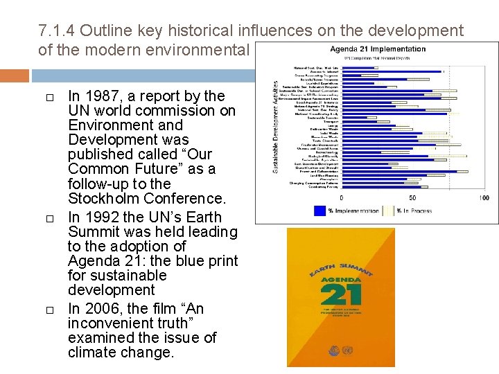 7. 1. 4 Outline key historical influences on the development of the modern environmental