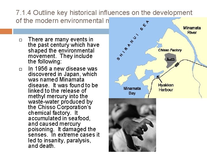 7. 1. 4 Outline key historical influences on the development of the modern environmental
