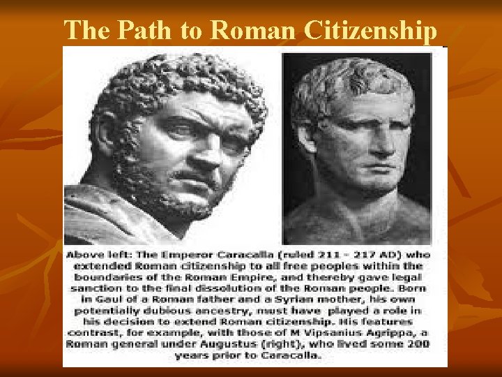 The Path to Roman Citizenship 