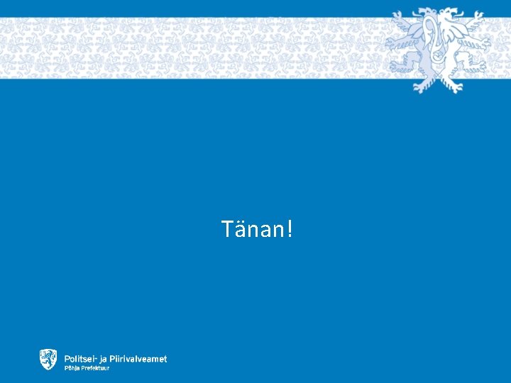 Tänan! 