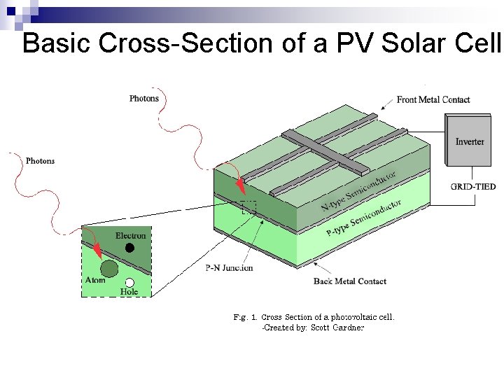 Basic Cross-Section of a PV Solar Cell 
