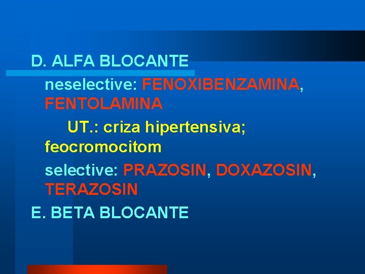 Alfa Blocante Sintetice Neselective | PDF