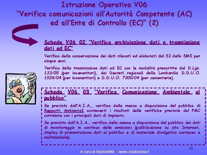 Istruzione Operativa V 06 “Verifica comunicazioni all’Autorità Competente (AC) ed all’Ente di Controllo (EC)” Istruzione Operativa V 06 “Verifica comunicazioni all’Autorità Competente (AC) ed all’Ente di Controllo (EC)”