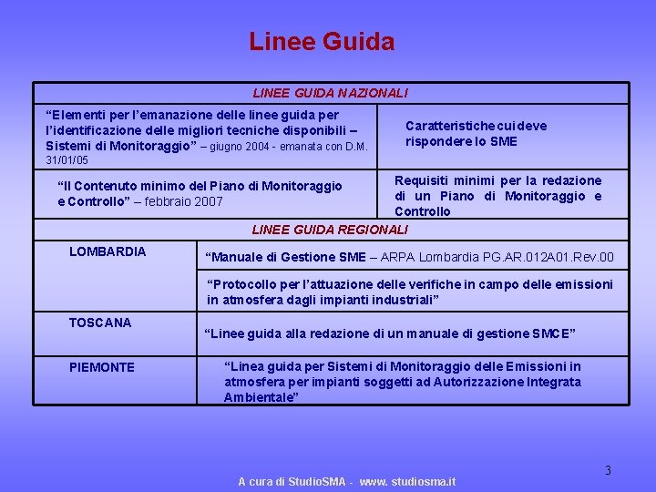 Linee Guida LINEE GUIDA NAZIONALI “Elementi per l’emanazione delle linee guida per l’identificazione delle Linee Guida LINEE GUIDA NAZIONALI “Elementi per l’emanazione delle linee guida per l’identificazione delle