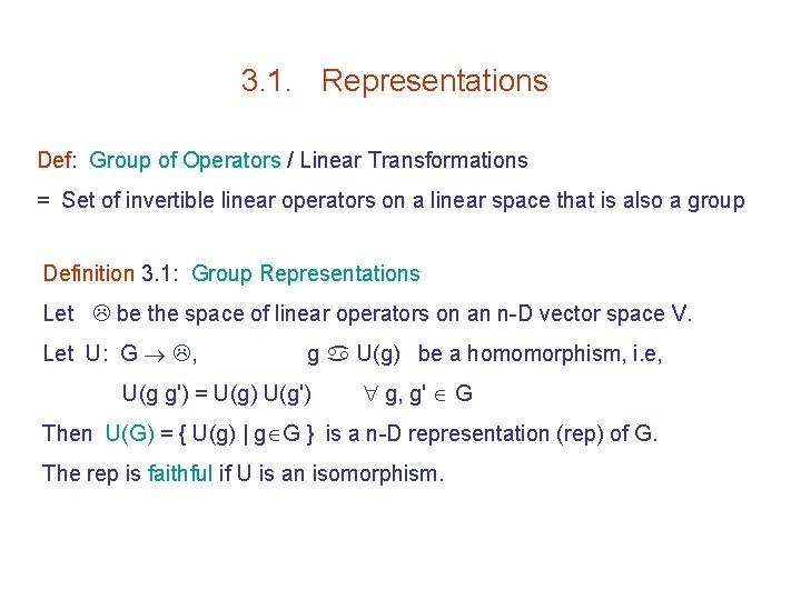 3 Group Representations 3 1 3 2 3