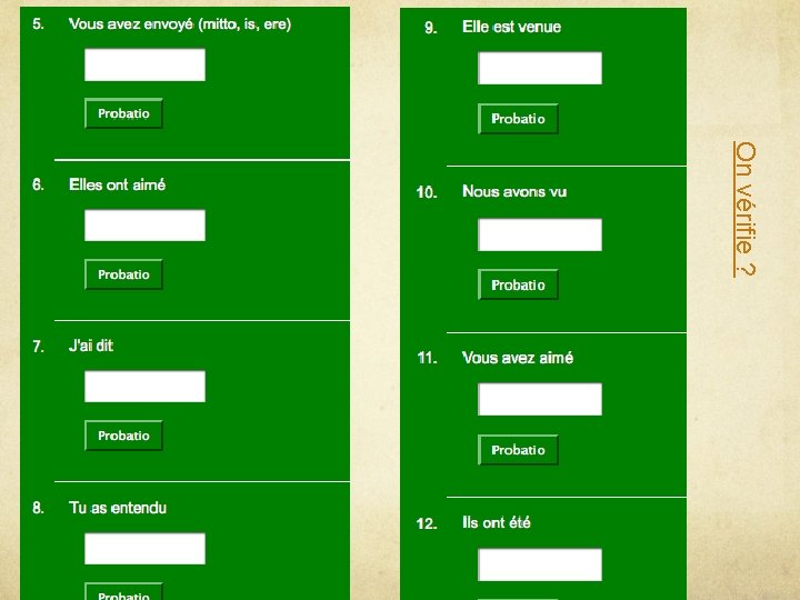 On vérifie ? 