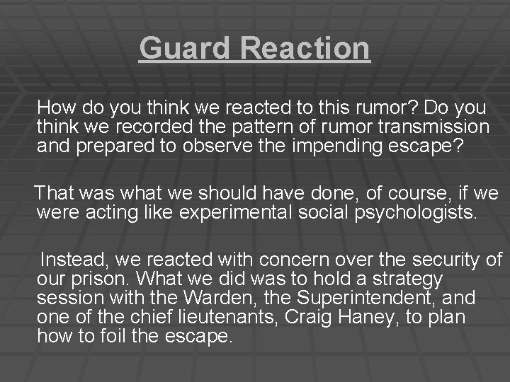 Guard Reaction How do you think we reacted to this rumor? Do you think