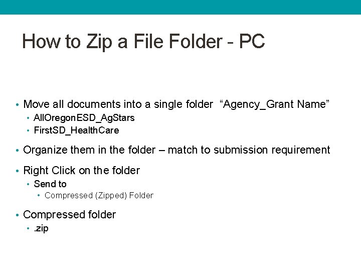 How to Zip a File Folder - PC • Move all documents into a