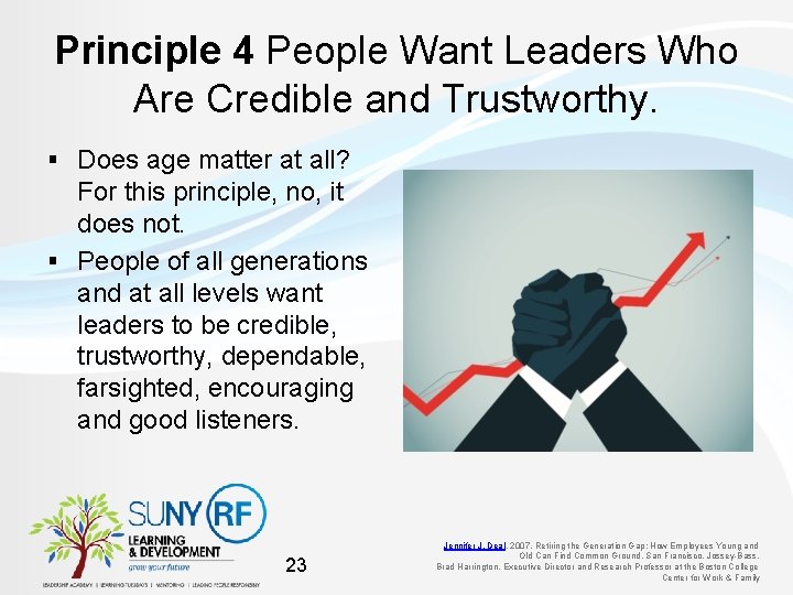 Principle 4 People Want Leaders Who Are Credible and Trustworthy. § Does age matter