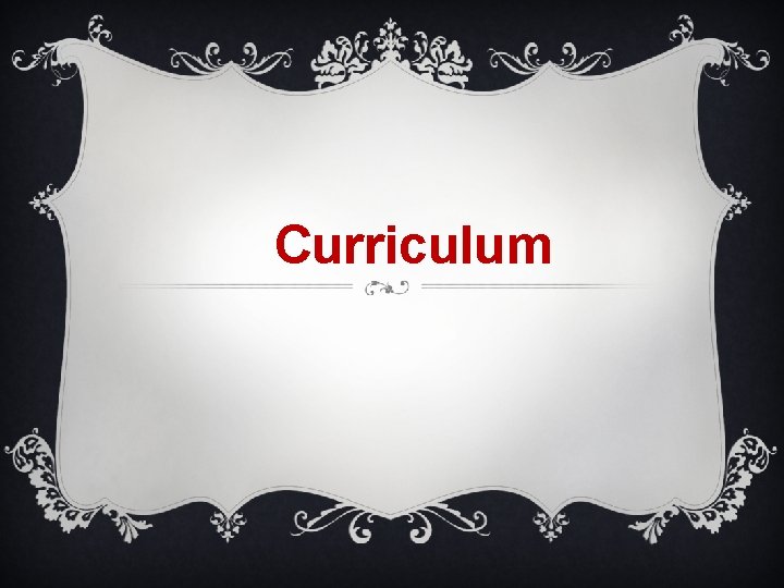 Curriculum 