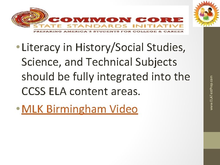 www. ELATest. Prep. com • Literacy in History/Social Studies, Science, and Technical Subjects should