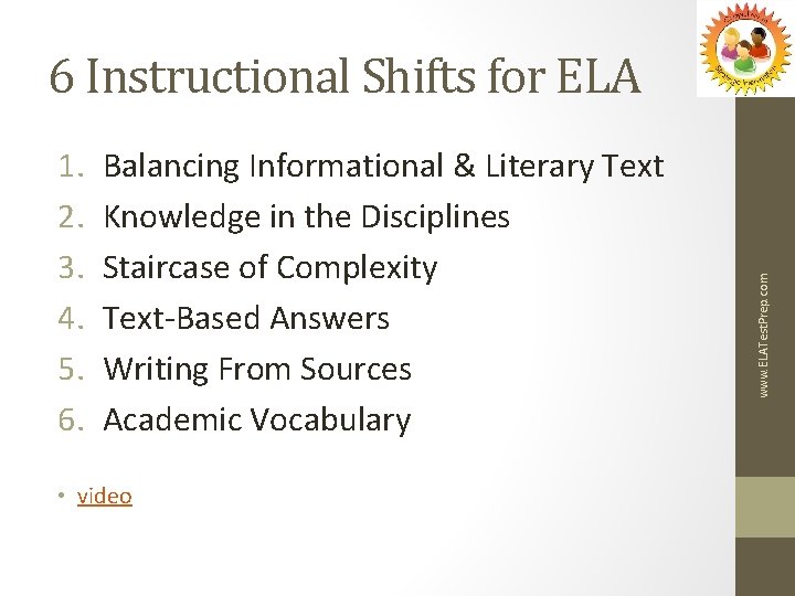 1. 2. 3. 4. 5. 6. Balancing Informational & Literary Text Knowledge in the
