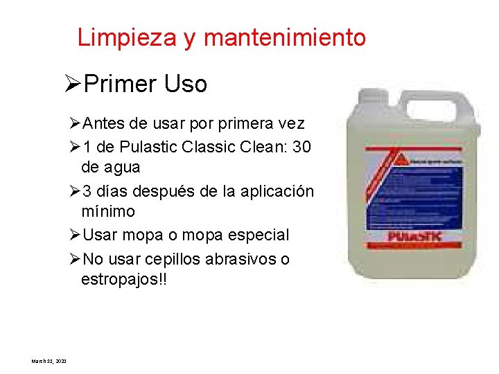 Limpieza y mantenimiento ØPrimer Uso ØAntes de usar por primera vez Ø 1 de