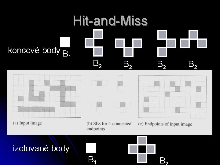 Hit-and-Miss koncové body B 1 B 2 B 2 izolované body B 1 B