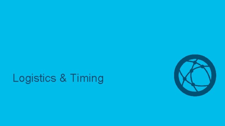 Logistics & Timing © 2019 Cisco and/or its affiliates. All rights reserved. Cisco Confidential