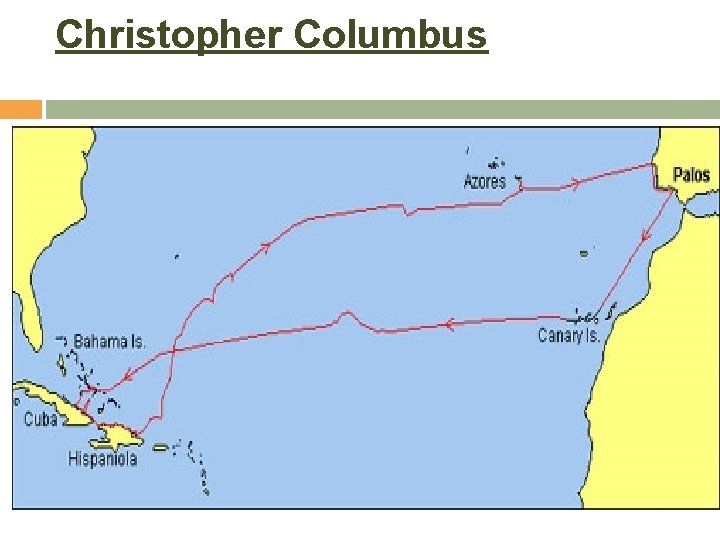 Christopher Columbus Originally from Genoa, Italy. Explored from a young age—had bigger dreams Petitioned