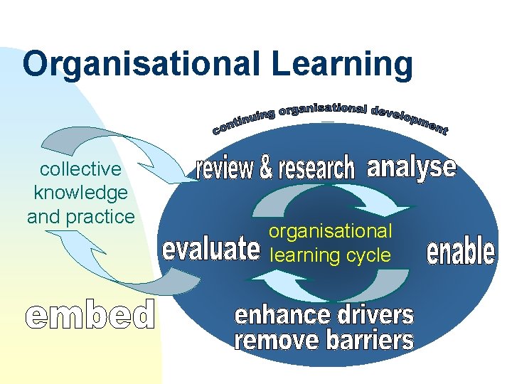 Organisational Learning collective knowledge and practice organisational learning cycle 