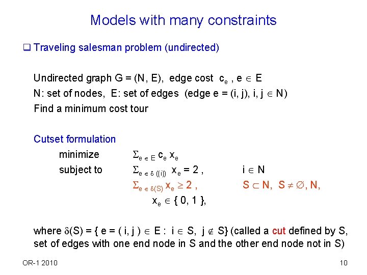 Integer Programming Q Formulations Plane Scheduling Crew Scheduling