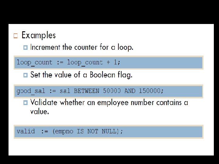 Operator Dari PL/SQL 