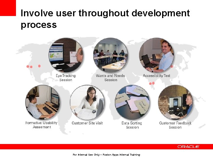 Involve user throughout development process • Observe/interview the user doing their current job. •