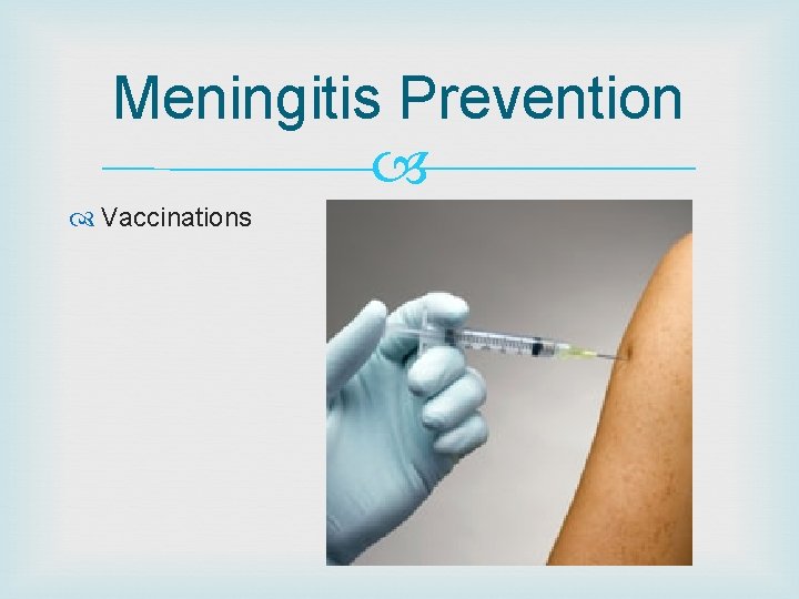 Meningitis Prevention Vaccinations 