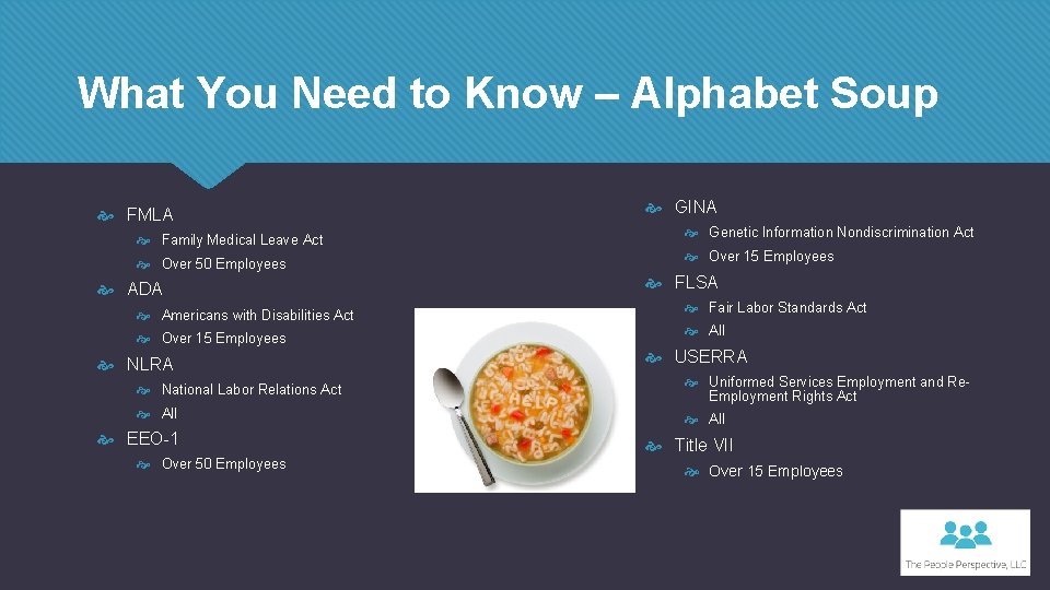 What You Need to Know – Alphabet Soup FMLA Family Medical Leave Act Over
