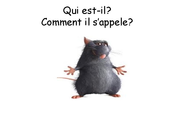 Qui est-il? Comment il s’appele? 