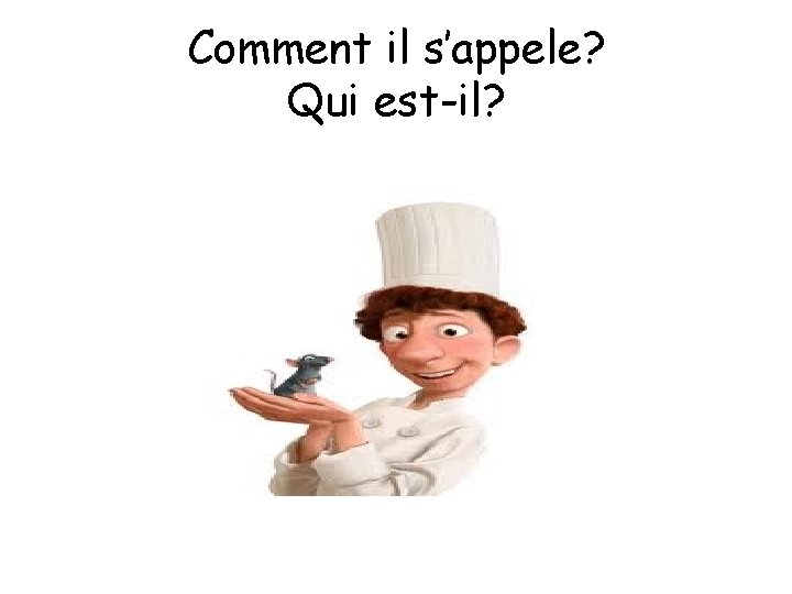 Comment il s’appele? Qui est-il? 