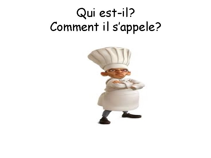 Qui est-il? Comment il s’appele? 