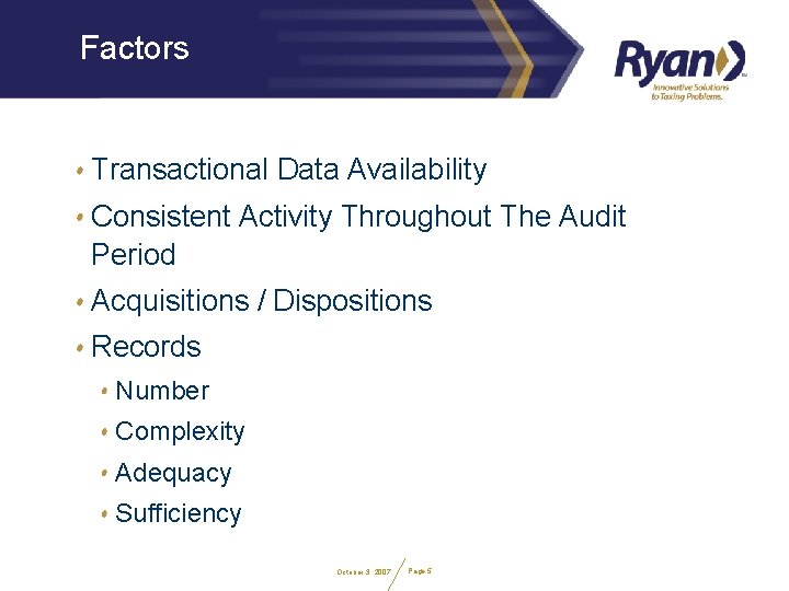 Auditing Statistical Sampling Current Best Practices October 11