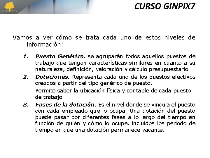 CURSO GINPIX 7 Vamos a ver cómo se trata cada uno de estos niveles CURSO GINPIX 7 Vamos a ver cómo se trata cada uno de estos niveles