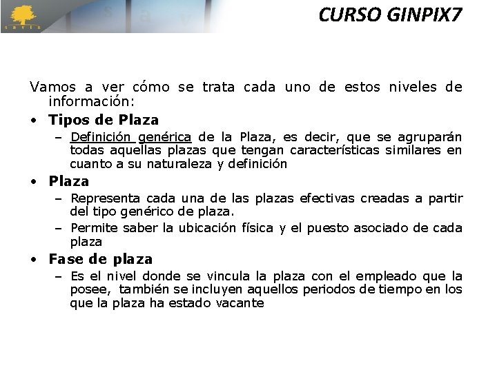 CURSO GINPIX 7 Vamos a ver cómo se trata cada uno de estos niveles CURSO GINPIX 7 Vamos a ver cómo se trata cada uno de estos niveles
