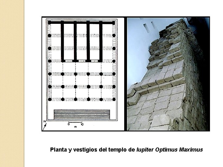 Planta y vestigios del templo de Iupiter Optimus Maximus 