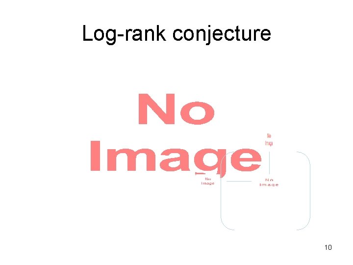 Log-rank conjecture • 10 