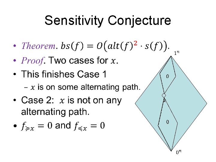 Sensitivity Conjecture • 