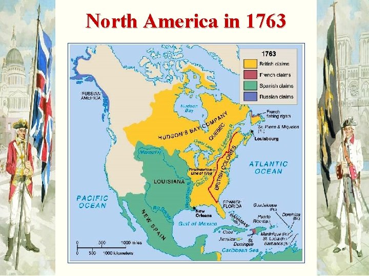 North America in 1763 
