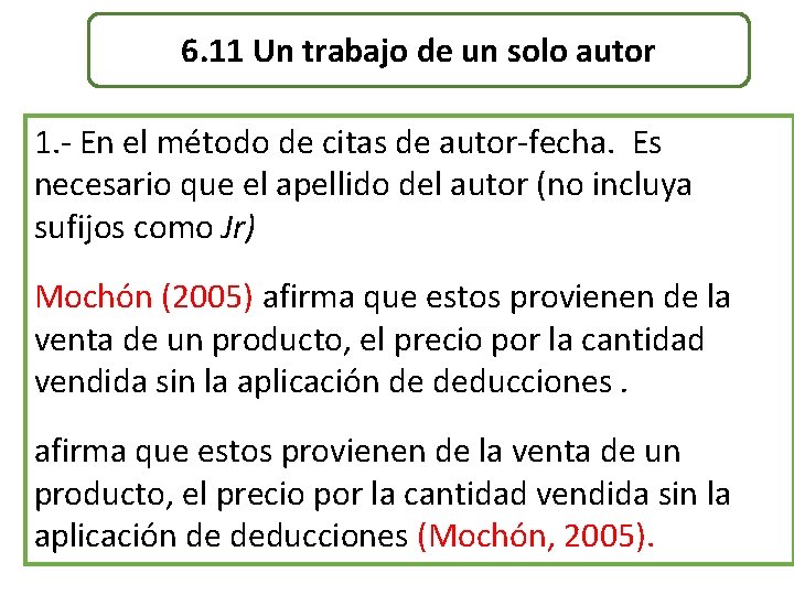 6. 11 Un trabajo de un solo autor 1. - En el método de 6. 11 Un trabajo de un solo autor 1. - En el método de