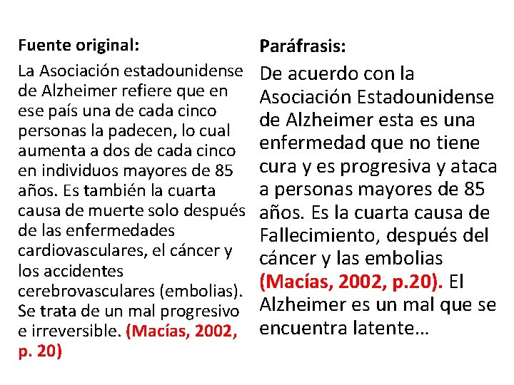 Fuente original: La Asociación estadounidense de Alzheimer refiere que en ese país una de Fuente original: La Asociación estadounidense de Alzheimer refiere que en ese país una de