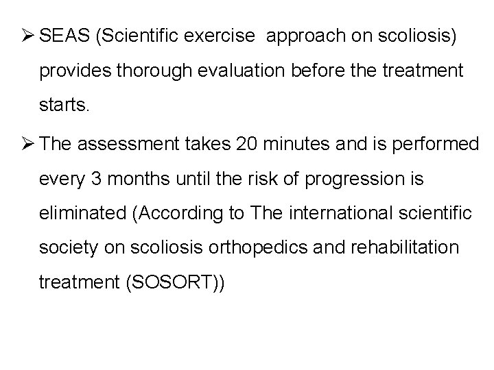 Scientific exercise approach on postural scoliosisSEAS in primary