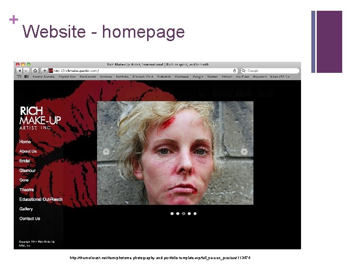 + Website - homepage http: //themeforest. net/item/photome-photography-and-portfolio-template-wp/full_screen_preview/113474 