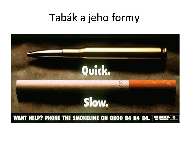 Tabák a jeho formy 