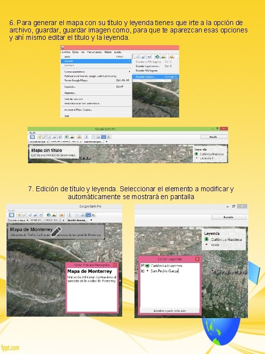 6. Para generar el mapa con su título y leyenda tienes que irte a 6. Para generar el mapa con su título y leyenda tienes que irte a