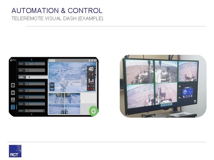 AUTOMATION & CONTROL TELEREMOTE VISUAL DASH (EXAMPLE) 