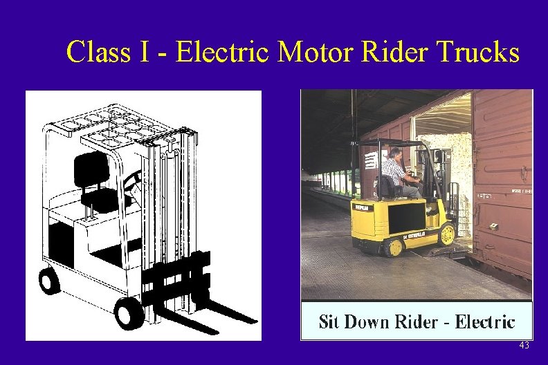 Class I - Electric Motor Rider Trucks 43 